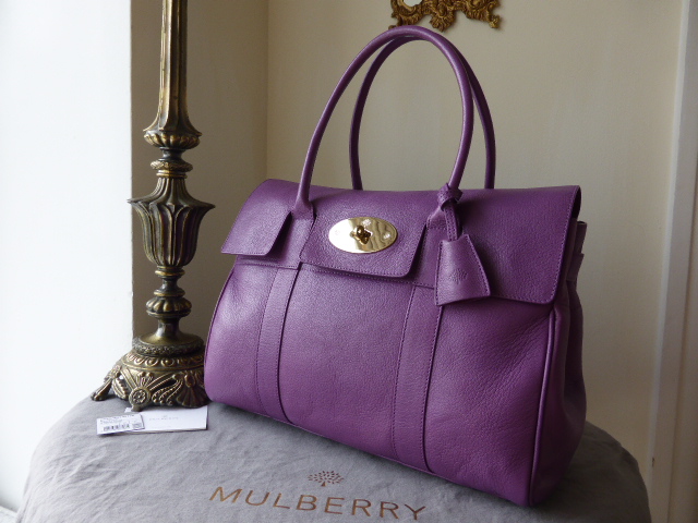 Mulberry Bayswater in Heather Glossy Goat Leather - SOLD