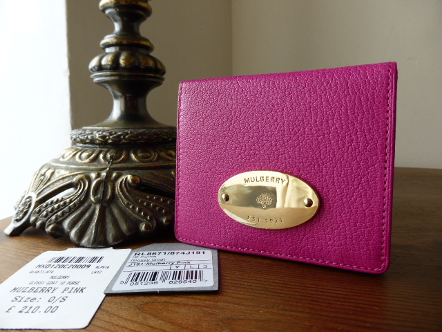 Mulberry ID Purse in Mulberry Pink Glossy Goat - SOLD