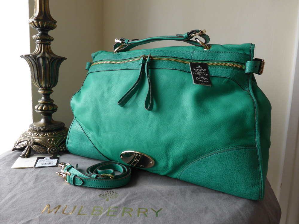 Mulberry Taylor Oversized Satchel in Bright Cabbage Soft Matte - SOLD