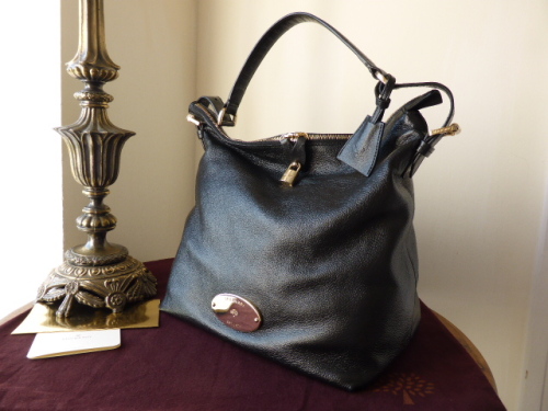 Mulberry Bella Hobo in Black Soft Spongy Leather with Base Shaper - SOLD
