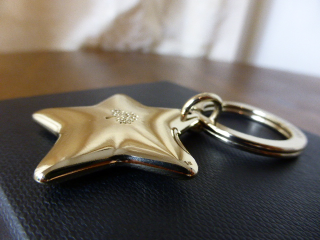 Mulberry Gold Star Keyring or Bag Charm - SOLD