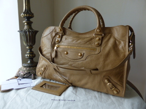 Balenciaga Classic City in Vert Poker Lambskin