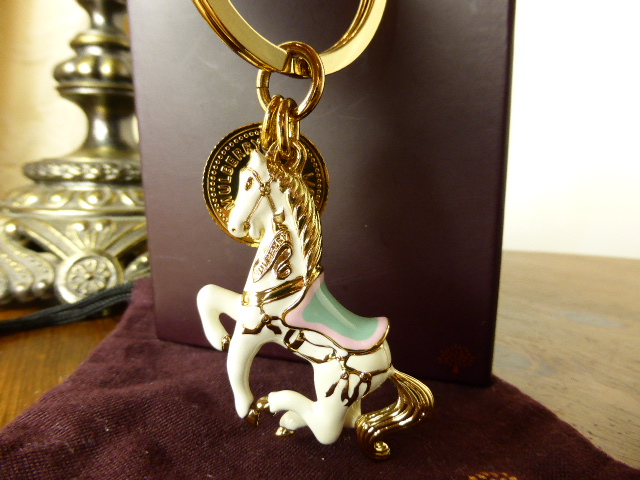 Mulberry Carousel Horse Keyring or Bag Charm - SOLD