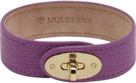 Mulberry Bayswater Bracelet in Heather Glossy Goat. - SOLD
