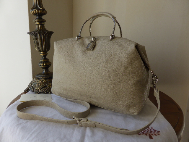 Mulberry Hetty Clipper in Snowball White Grainy Patent Leather  - SOLD