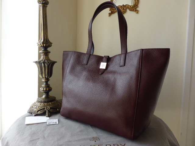 Mulberry Tessie Tote in Oxblood Soft Small Grain Leather - SOLD