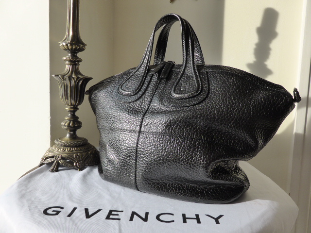 Givenchy Nightingale Medium in Black Pebbled Calf Leather - SOLD