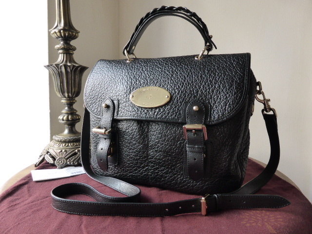 Mulberry Trout in Black Soft Large Grain Leather  - SOLD