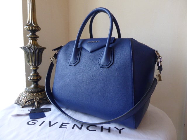 Givenchy Antigona Medium in Cobalt Blue Goatskin Leather - SOLD