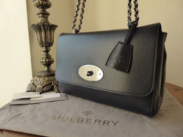 Mulberry Medium Lily in Midnight Blue Shiny Goat - SOLD