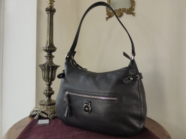 Mulberry Somerset Hobo in Black Pebbled Leather  - SOLD