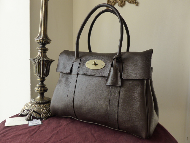 Mulberry Bayswater in Chocolate Natural Vegetable Tanned Leather - SOLD
