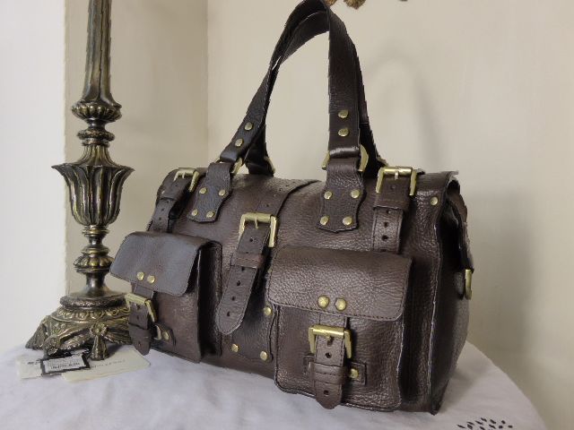 Mulberry Roxanne in Chocolate Natural Vegetable Tanned Leather - SOLD