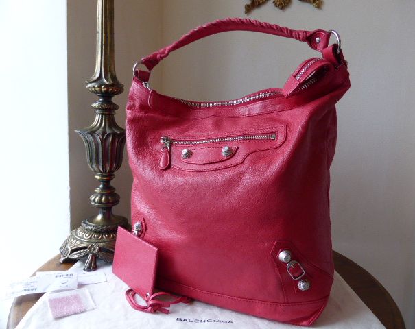Balenciaga Day Giant 12 Arena in Rose Thulian Lambskin - SOLD