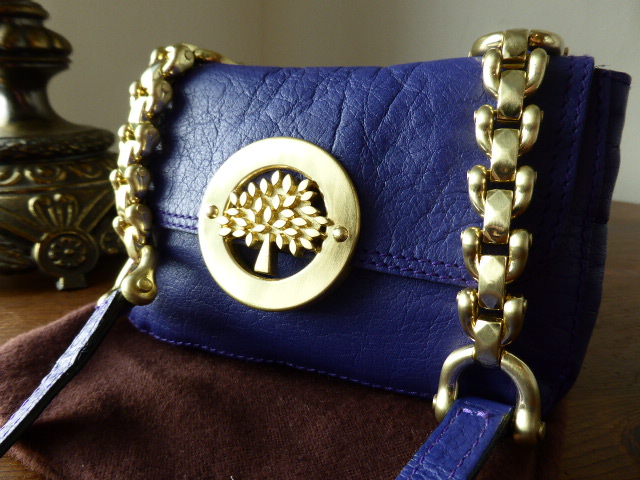 Mulberry Drew Mini Messenger in Blueberry Soft Buffalo Leather - SOLD