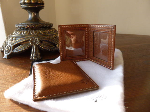 Mulberry Travel Photo Frame Mini in Oak Darwin Leather - SOLD