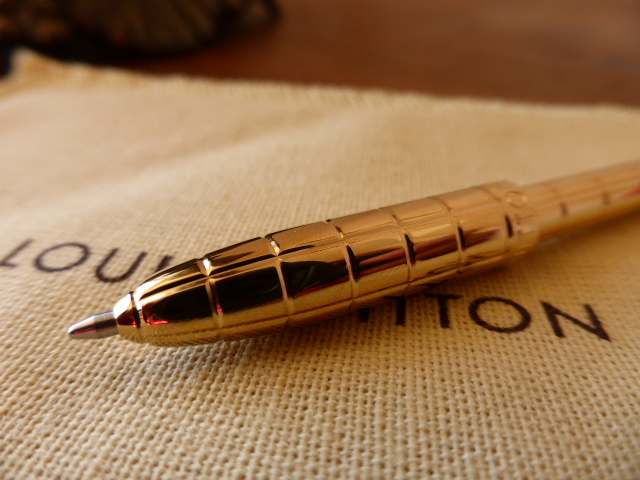 Louis Vuitton Retractable Mini Pen in Golden Brass - SOLD