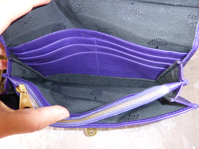 Mulberry Long Locked Purse in Grape  - SOLD