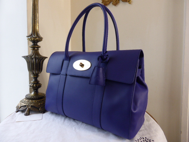Mulberry Bayswater in Cosmic Blue Polished Calf Leather - SOLD