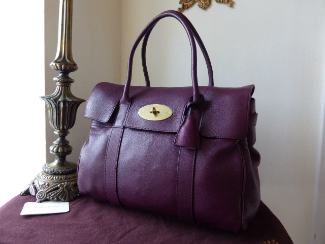 Mulberry Bayswater in Rouge Noir Pebbled Leather  - SOLD