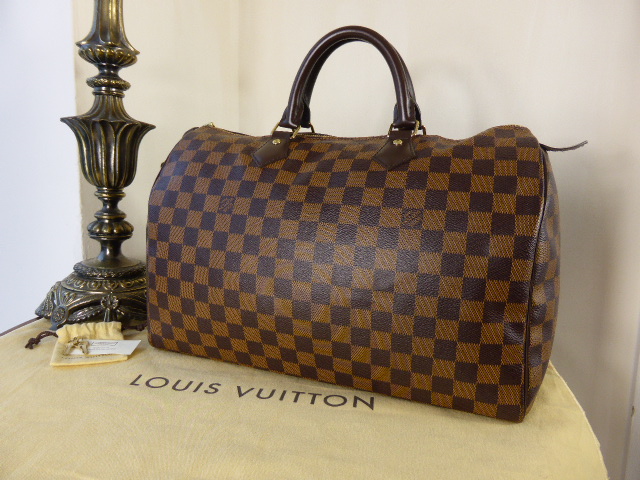 Louis Vuitton Speedy 35 in Damier Ebene & Base Shaper - SOLD