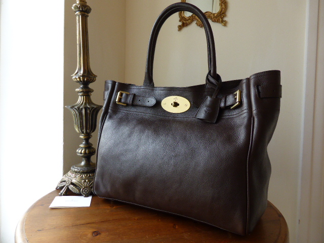 Mulberry Classic Bayswater Tote in Chocolate Natural Leather  - SOLD