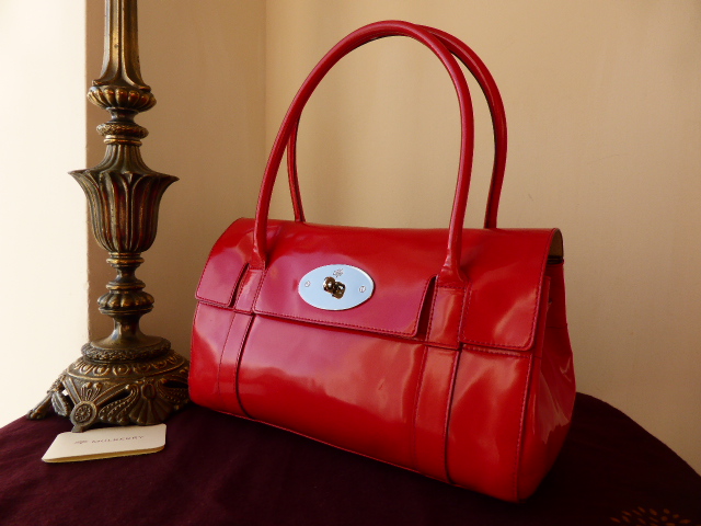 Mulberry East West Bayswater in Crimson Spazzalato Leather  - SOLD