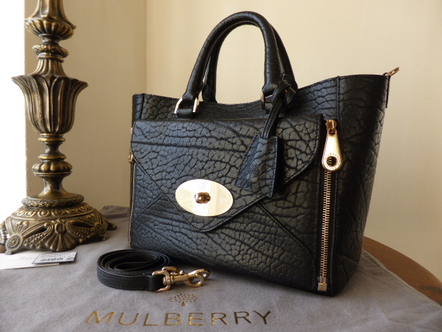Mulberry Small Willow in Black Shrunken Calf Leather  - SOLD