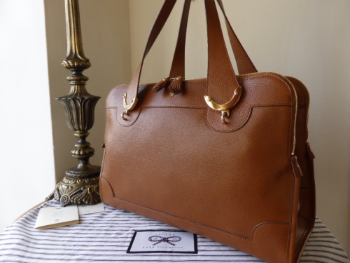 Anya Hindmarch Seymour Top Handle Tote in Tan Capra Goatskin - New*