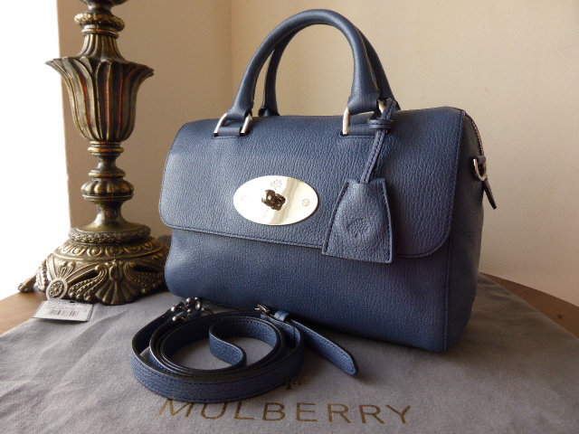 Mulberry Del Rey (Small) in Slate Blue Grainy Print Leather - SOLD
