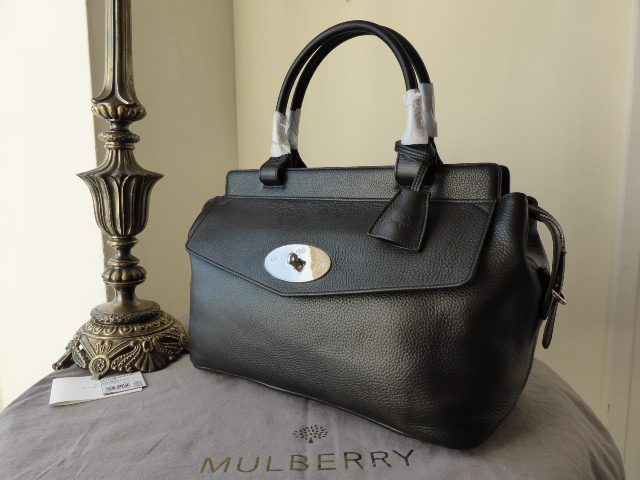 Mulberry Blenheim Tote in Black Soft Grain Leather - New