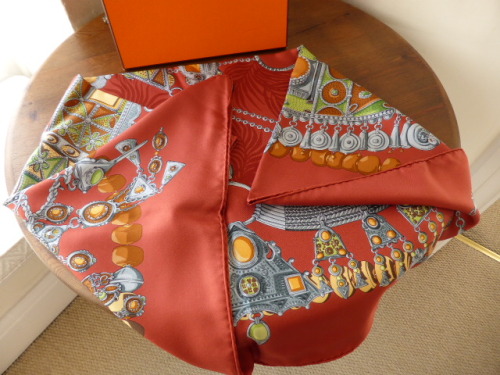 Hermés Terres Precieuses Silk Scarf - As New