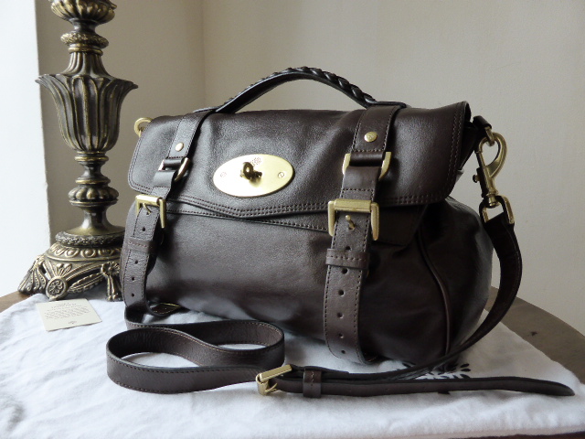 Mulberry Regular Alexa in Chocolate Soft Buffalo Leather - SOLD