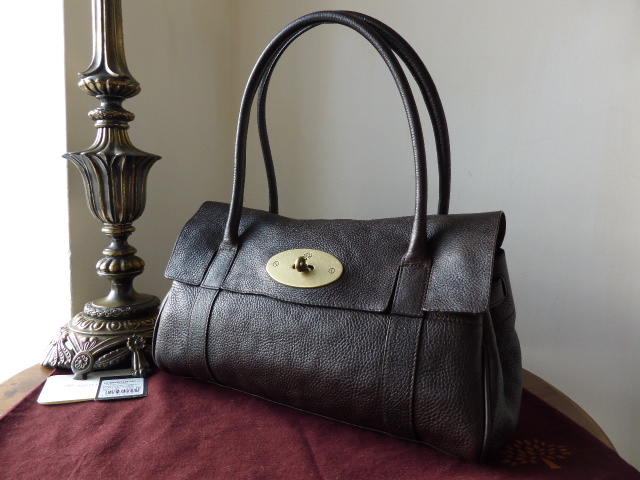 Mulberry East West Bayswater in Chocolate Natural Leather ref 10 - SOLD
