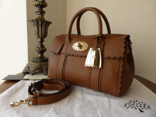 Mulberry Small Bayswater Satchel Cookie in Oak Soft Matte Leather - SOLD