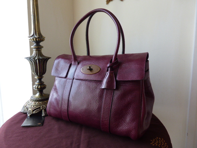 Mulberry Bayswater in Plum Antique Glace Leather - SOLD
