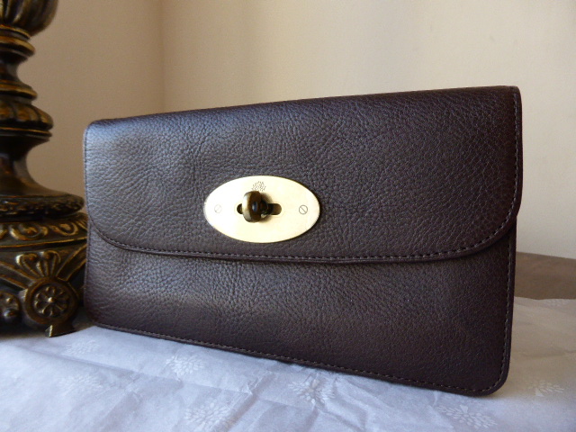 Mulberry Long Locked Purse in Chocolate Natural Leather - SOLD
