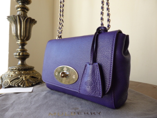Mulberry Lily Ltd Edition John Lewis 150th in Purple Glossy Goat ...