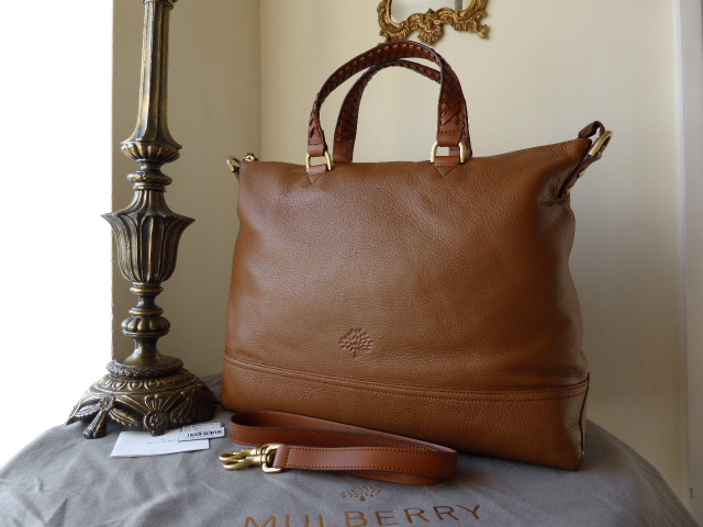 Mulberry Effie Tote in Oak Spongy Pebbled Leather - SOLD