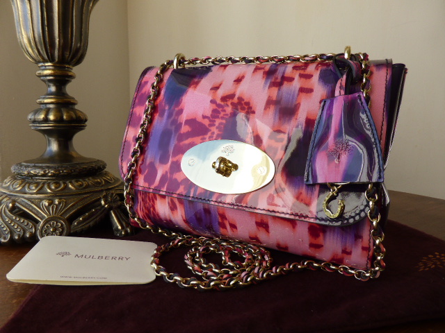 Mulberry Lily in Plum loopy leopard Patent Leather - SOLD