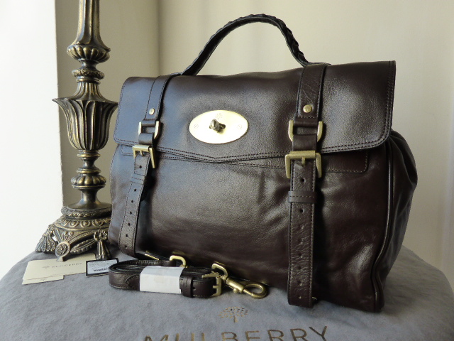Mulberry Oversized Alexa in Chocolate Buffalo Leather (ref 2) - SOLD