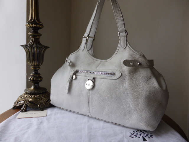 Mulberry Somerset Large Tote in White Pebbled Leather - SOLD