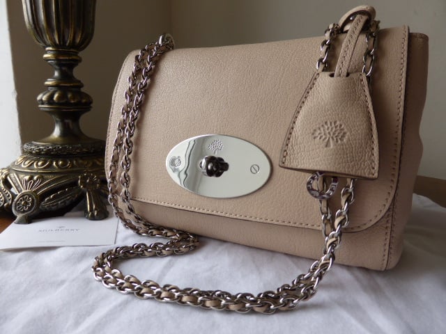 Mulberry Lily (regular) in Pebble Beige Glossy Goat Leather - New