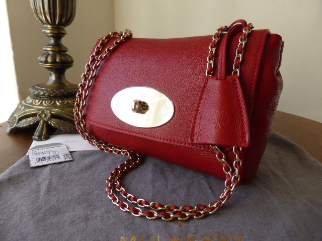 Mulberry Lily (Regular) in Poppy Red Glossy Goat Leather - SOLD