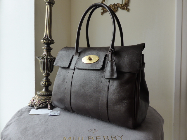 Mulberry Bayswater in Chocolate Natural Leather (ref NER)