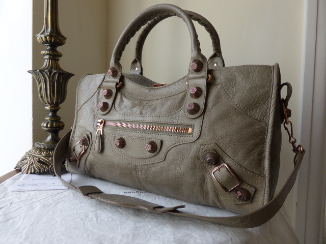 Balenciaga Giant Part Time in Papyrus Lambskin with Rose Gold Hardware - SOLD