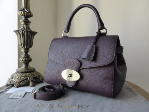 Mulberry Primrose in Aubergine Grainy Print Leather - SOLD