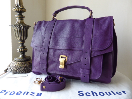 Proenza Schouler PS1 Large in Veruca Salt (Violet) - New*
