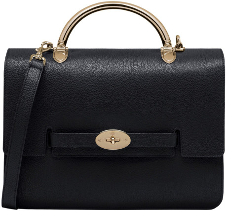 Mulberry Bayswater Shoulder (Larger Sized) in Black Grainy Calf Leather - SOLD