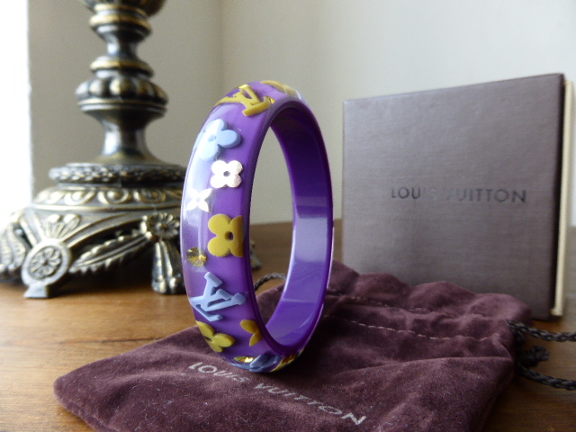 Louis Vuitton Inclusion Bracelet in Purple & Yellow (Medium / Small)